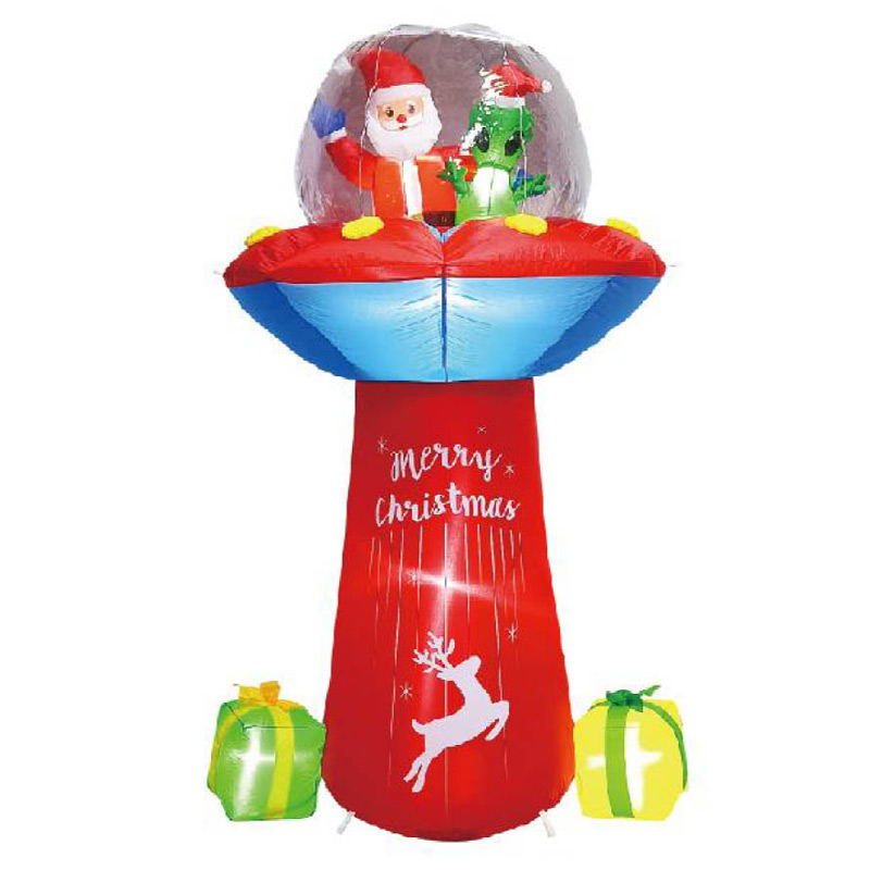 Mars HIll - Inflatable Santa And Alien UFO MHC23160